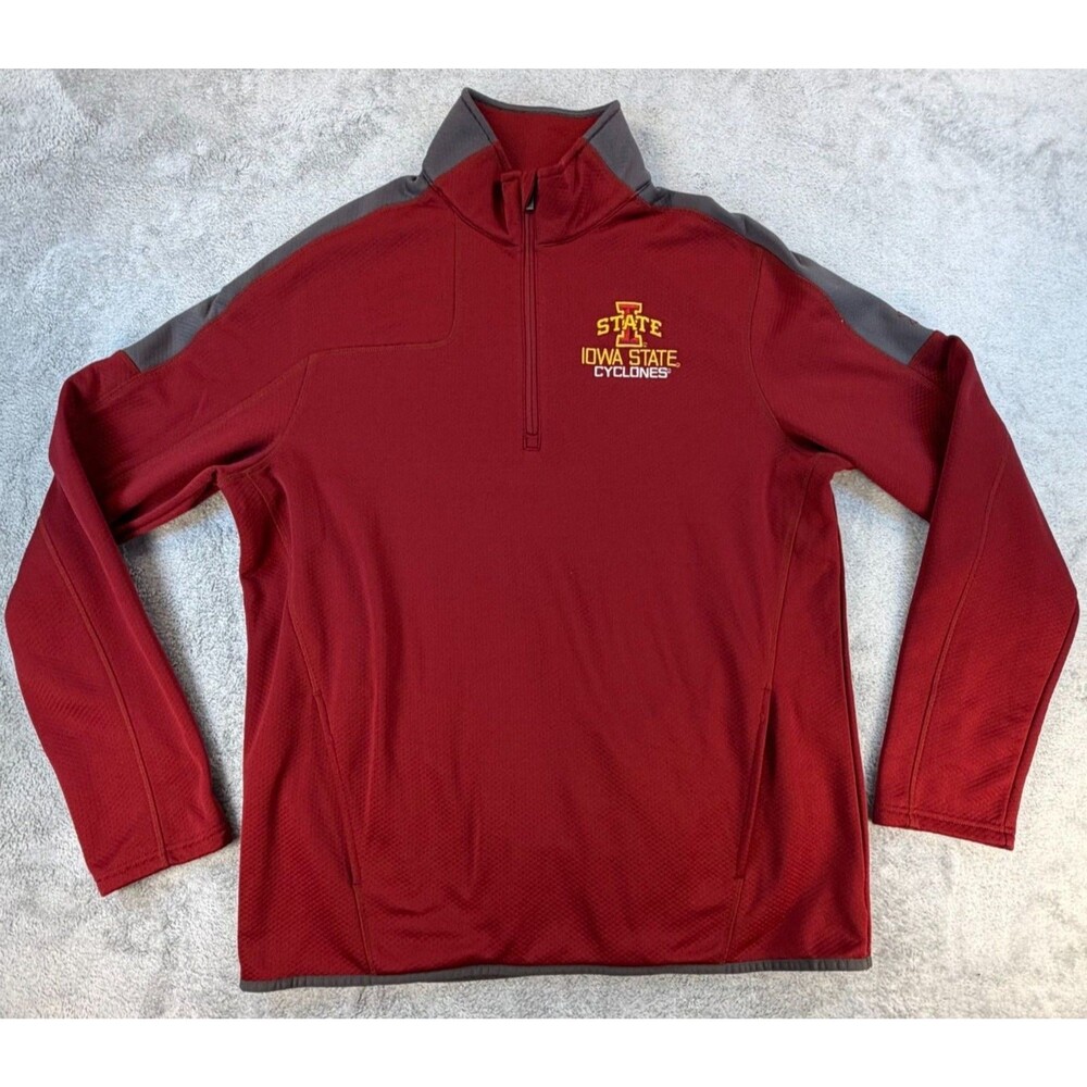 Under Armour Iowa State Cyclones Men’s XL Quarter Zip Fleece Pullover Red